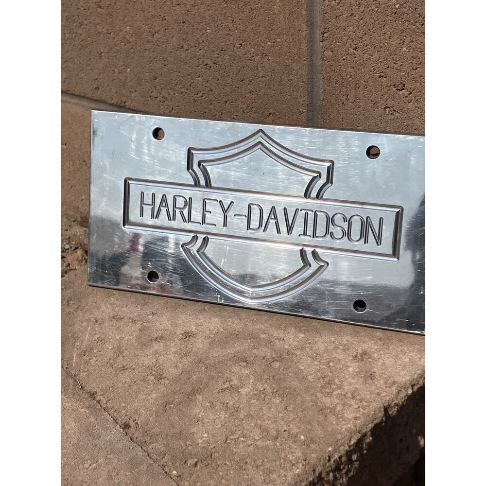 VTG Harley Davidson Bar & Shield Heavy Steel Plaque Sign 12”x6” 2 Pounds